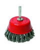 Perie circulara tip cupa cu toroane. tija pentru bormasina 75 mm